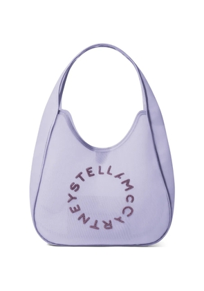Stella McCartney logo-lettering tote bag - Purple