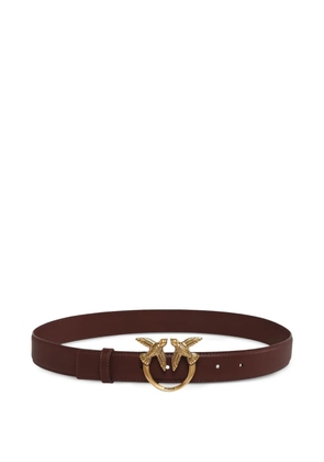 PINKO logo buckle belt - Brown