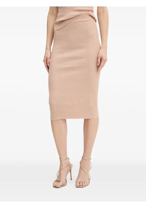 Armani Exchange knitted midi skirt - Pink