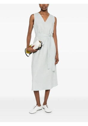 Calvin Klein V-neck belted midi dress - Green