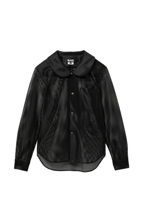 Black Comme Des Garçons mesh shirt