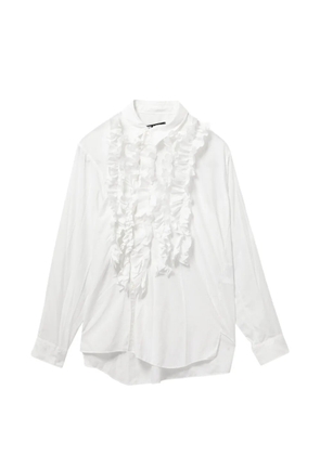 Black Comme Des Garçons ruffled shirt - White