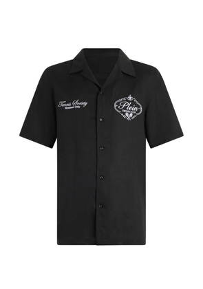 Philipp Plein Tennis Club embroidered shirt - Black