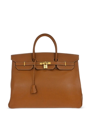 Hermès Pre-Owned 1995 Birkin 40 leather tote bag - Brown