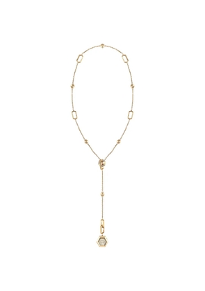 Philipp Plein hexagon 36mm necklace watch - Neutrals