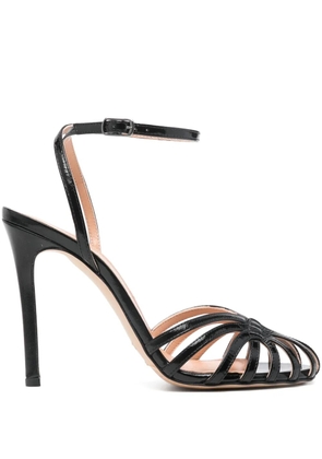 The Seller 100mm leather sandals - Black