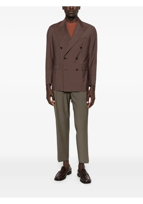 Briglia 1949 Portobellos pleated trousers - Green