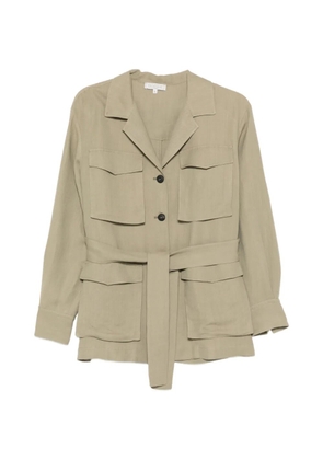 Antonelli button belted jacket - Green