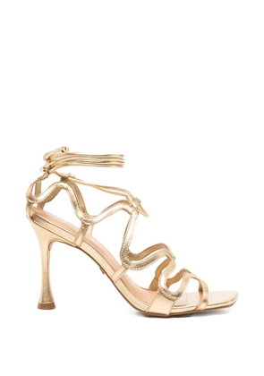 CARRANO tie-fastening strappy sandals - Gold