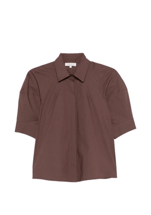 Antonelli point-collar shirt - Brown