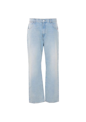 AMISH James logo wide jeans - Blue