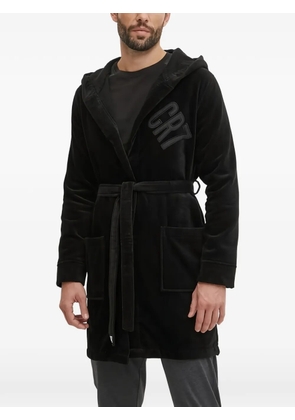 CR7 CRISTIANO RONALDO hooded belted loungewear - Black