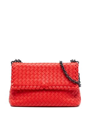 Bottega Veneta Pre-Owned 2012-2025 Small Nappa Intrecciato Olimpia shoulder bag - Orange