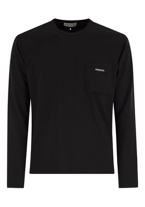 Premiata long-sleeve cotton T-shirt - Black