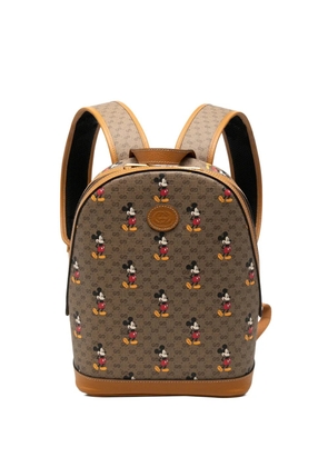 Gucci Pre-Owned 2020 Disney Small Micro GG Supreme Mickey Mouse Dome backpack - Brown