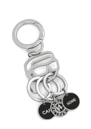Karl Lagerfeld charm pendant keyring - Silver