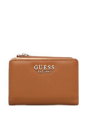 GUESS USA logo-detail wallet - Brown