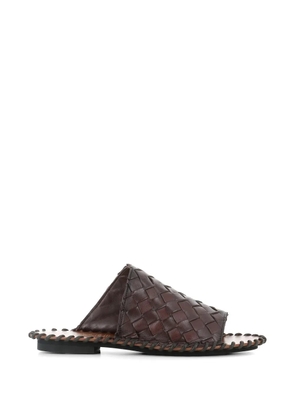 Alexander Hotto woven leather sandals - Brown