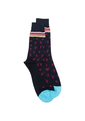 Paul Smith Nathan Games pattern socks - Blue