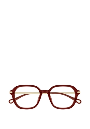 Chloé Eyewear logo-detail glasses - Red