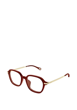 Chloé Eyewear logo-detail glasses - Red