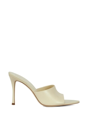 POTAMY pointed leather mules - Neutrals