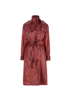 Saint Laurent belted waterproof trench coat - Red