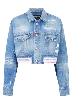 DSQUARED2 light wash denim jacket - Blue