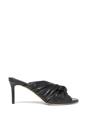 Scarosso 75mm Kiki mules - Black