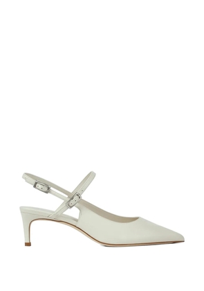 POTAMY pointed strap pumps - White
