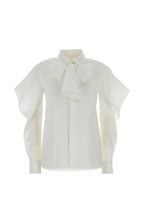 sacai ruffled shirt - White