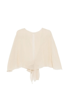 Antonelli Christian tie-knot cape - Neutrals