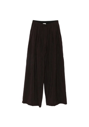 Alysi gathered palazzo pants - Brown