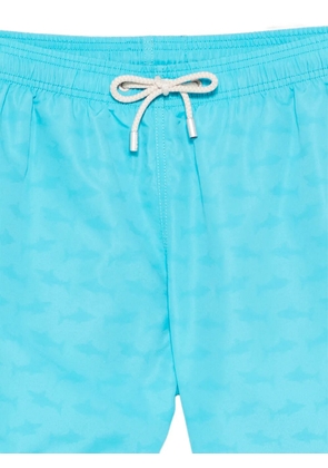 MC2 Saint Barth shark-print swim shorts - Blue