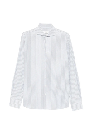 Profuomo striped long-sleeve shirt - White
