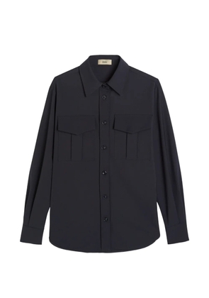 Herno flap-pocket buttoned shirt - Blue