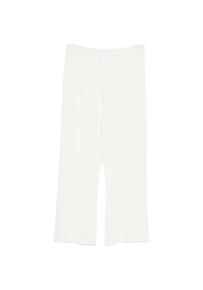 Neera elasticated cropped trousers - White