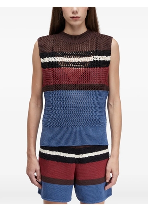 Osklen striped knit top - Blue