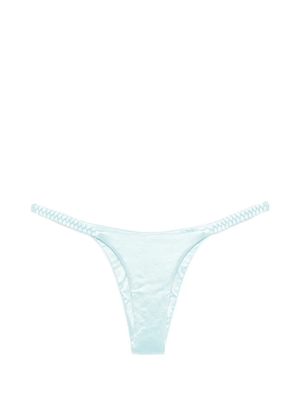Isa Boulder weave side bikini bottom - Blue