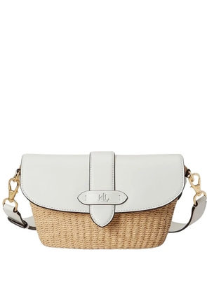 Lauren Ralph Lauren Lynden appliqué shoulder bag - White