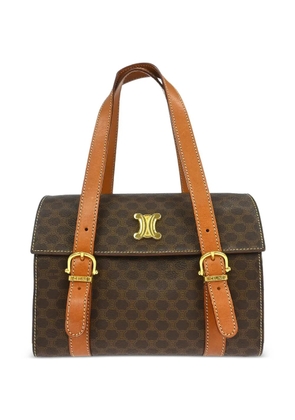 Celine Pre-Owned 1990s Macadam buckle handbag - Brown