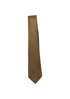 Saint Laurent pointed-tip tie - Brown