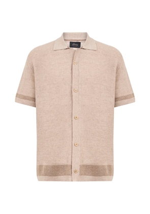 Brioni striped knitted shirt - Neutrals
