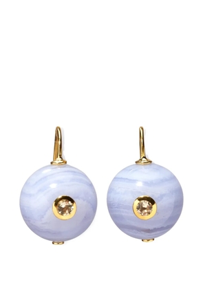 Lizzie Fortunato Comet agate earrings - Gold