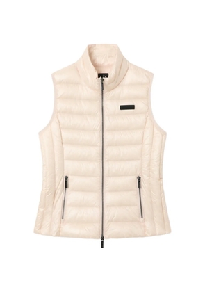 Armani Exchange zip-fastening logo-patch gilet - Pink