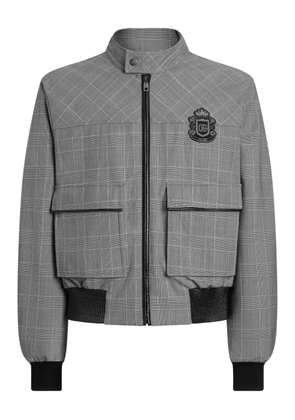 Dolce & Gabbana tartan patch coat - Black