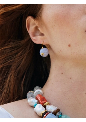 Lizzie Fortunato Comet agate earrings - Gold