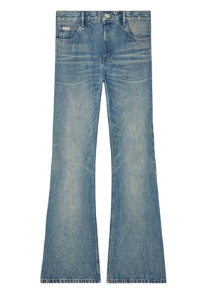 Courrèges mid-rise bootcut jeans - Blue