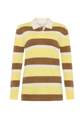 Emerson Renaldi striped polo top - Yellow
