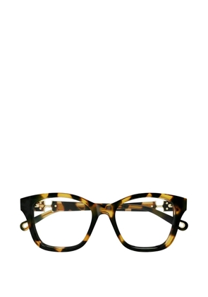 Chloé Eyewear havana geometric glasses - Brown